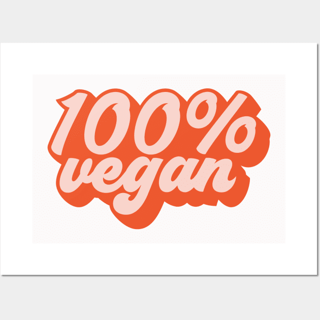 100% Vegan Wall Art by MZeeDesigns